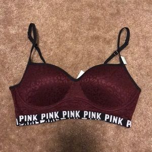 Maroon Victorias Secret PINK bralette